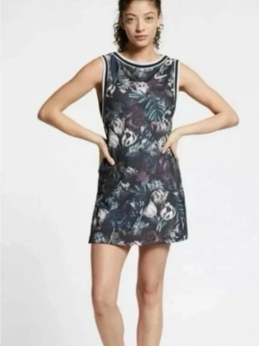 NWT Nike Paris Court Dress in Black/Oxygen Purple Size M
